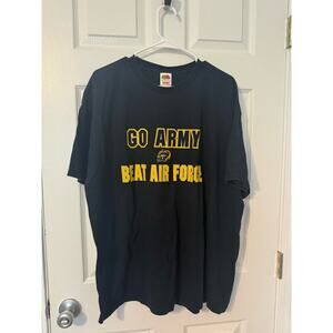 Fruit of the Loom Go Army Beat Air Force Basic T-Shirt Sz: 2XL